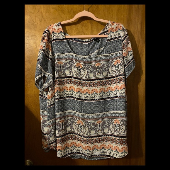 Torrid size 2 tribal print blouse - Picture 1 of 3